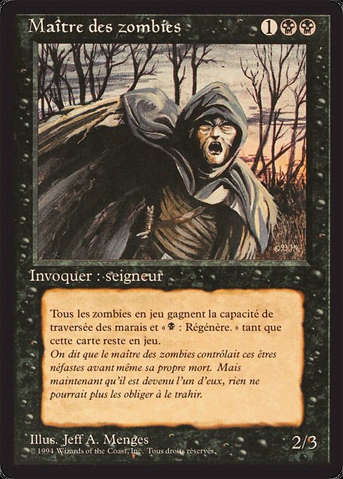 Maître des zombies (Zombie Master) - Foreign Black Border