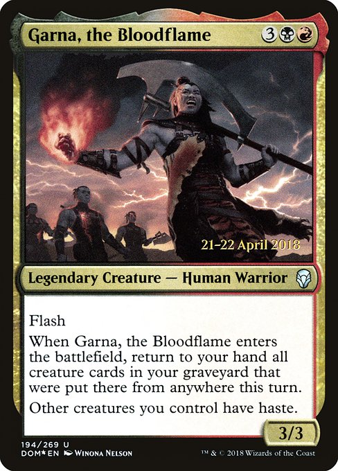 Garna, the Bloodflame - Dominaria Promos - Promo Foil