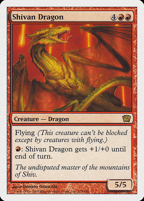 Shivan Dragon - Ninth Edition