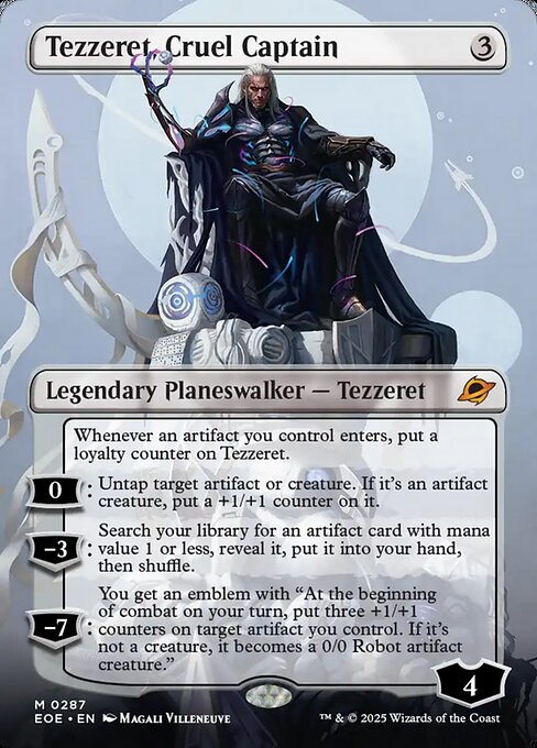Tezzeret, Cruel Captain - Edge of Eternities - Borderless