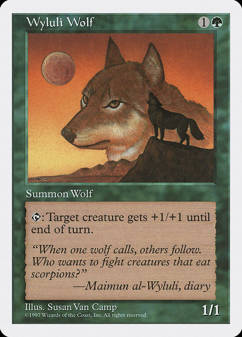 Wyluli Wolf - Fifth Edition