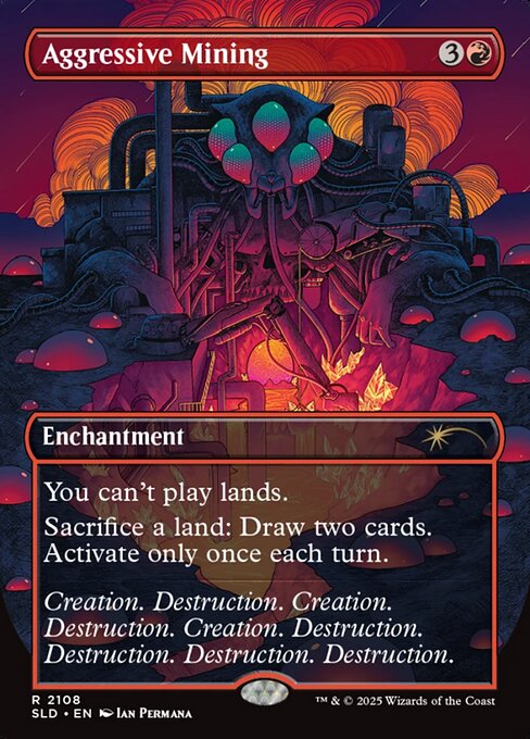 Aggressive Mining - Secret Lair Drop - Borderless