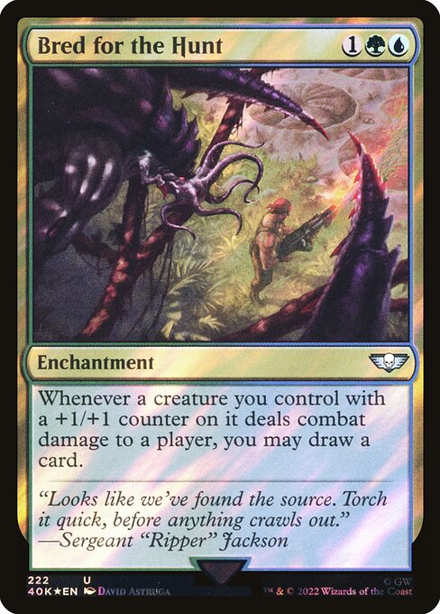 Bred for the Hunt - Warhammer 40,000 Commander - Surge Foil