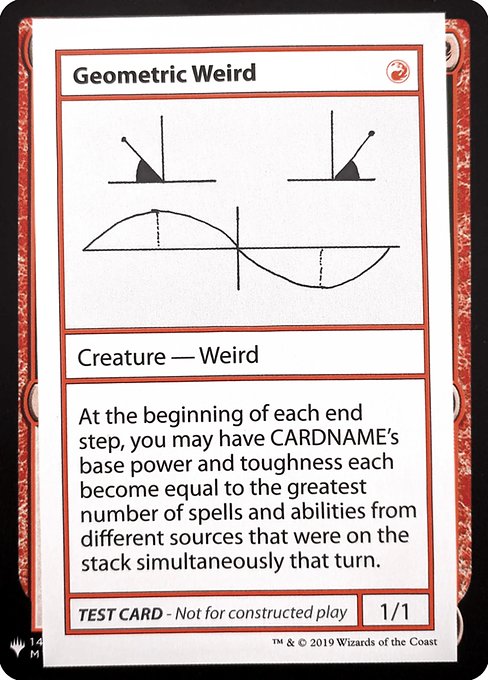 Geometric Weird - Mystery Booster Playtest Cards 2019