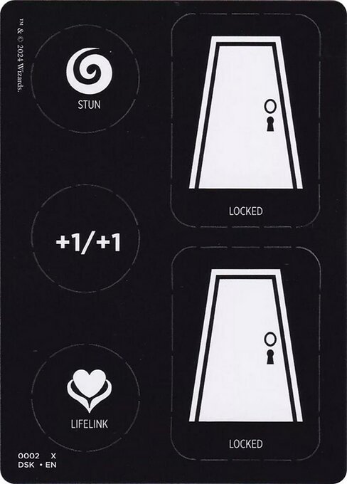 Ability Punchcard - Duskmourn: House of Horror Tokens