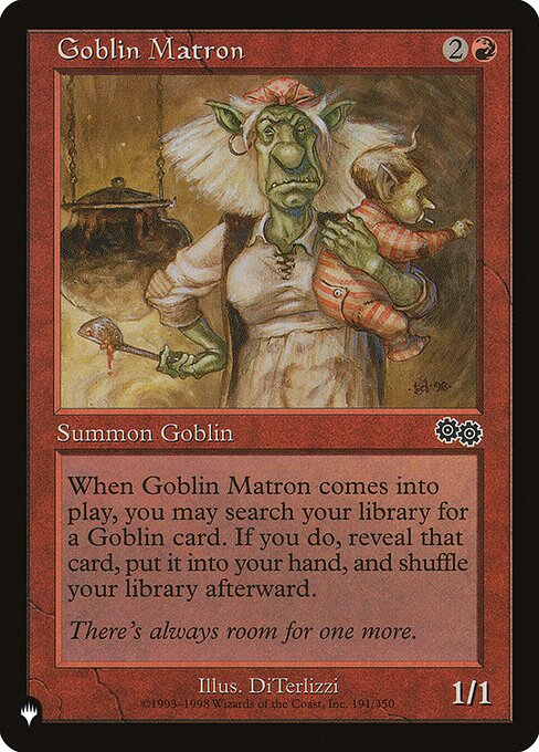 Goblin Matron - The List