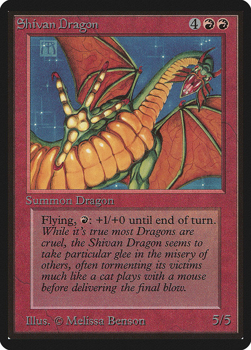 Shivan Dragon - Limited Edition Beta