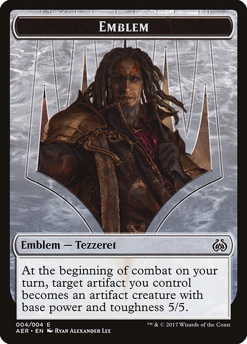 Tezzeret the Schemer Emblem - Aether Revolt Tokens