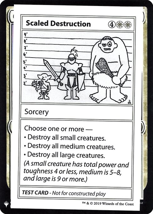 Scaled Destruction - Mystery Booster Playtest Cards 2019