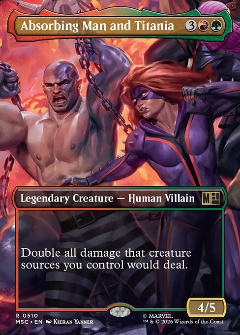 Absorbing Man and Titania - Marvel Super Heroes Commander - Borderless