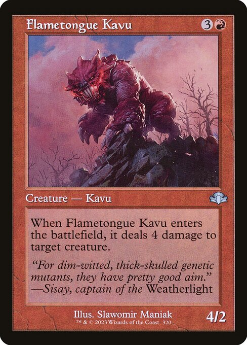 Flametongue Kavu - Dominaria Remastered