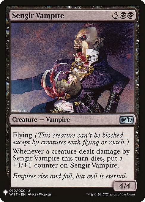 Sengir Vampire - The List