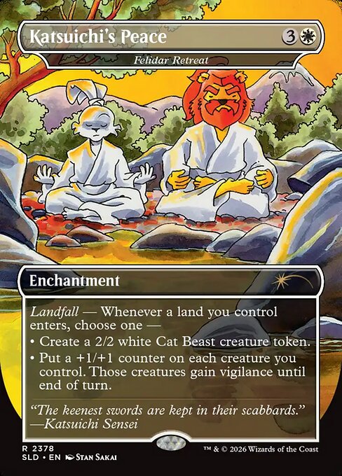 Katsuichi's Peace (Felidar Retreat) - Secret Lair Drop - Borderless