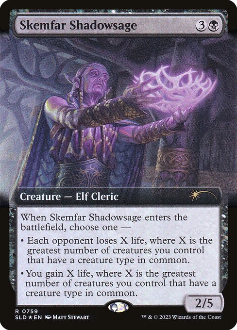 Skemfar Shadowsage - Secret Lair Drop - Extended Art