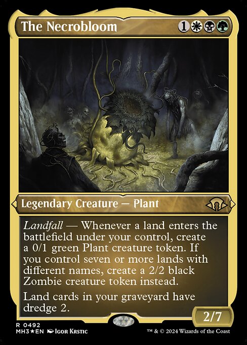 The Necrobloom - Modern Horizons 3 - Etched Foil