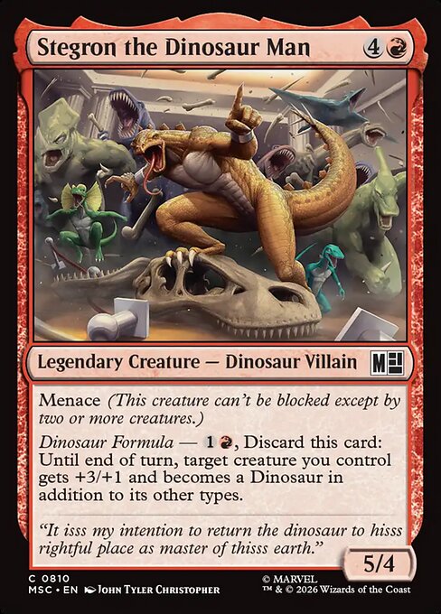 Stegron the Dinosaur Man - Marvel Super Heroes Commander