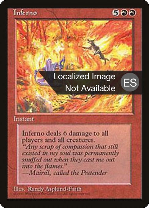 Infierno (Inferno) - Fourth Edition Foreign Black Border