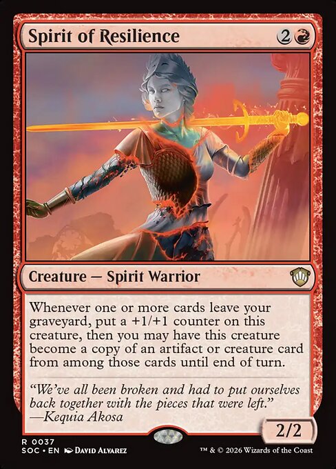 Spirit of Resilience - Secrets of Strixhaven Commander