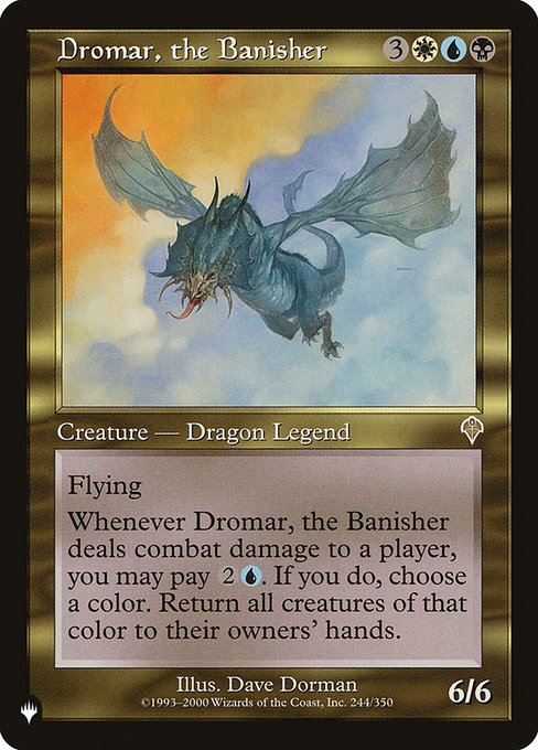 Dromar, the Banisher - The List