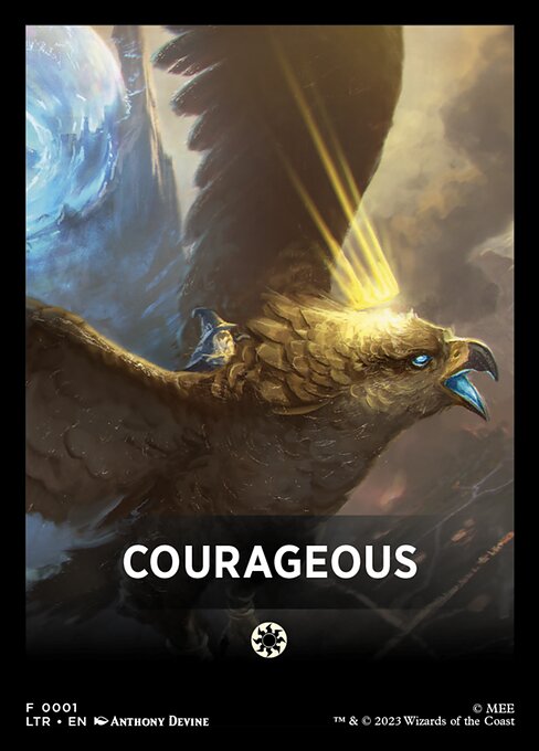 Courageous - Tales of Middle-earth Front Cards