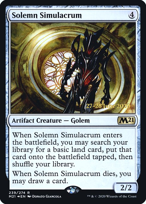 Solemn Simulacrum - Core Set 2021 Promos