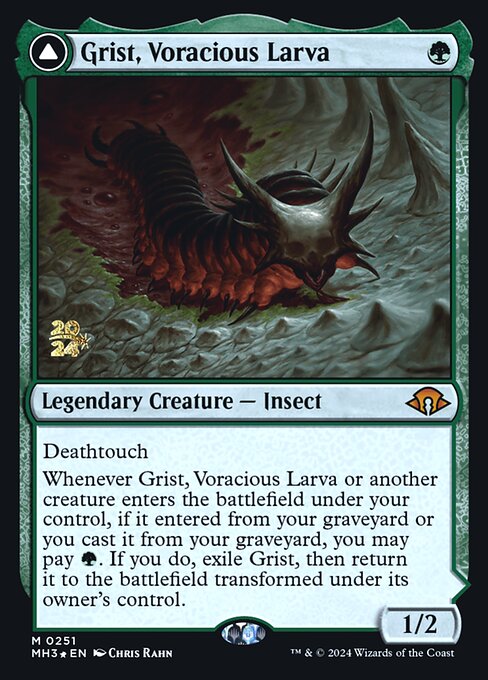 Grist, Voracious Larva // Grist, the Plague Swarm - Modern Horizons 3 Promos - Promo Foil