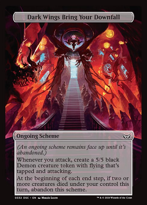 Dark Wings Bring Your Downfall - Duskmourn: House of Horror Commander