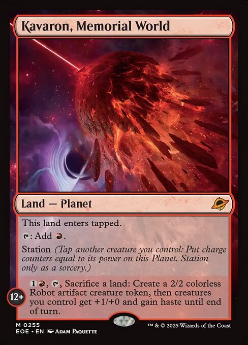 Kavaron, Memorial World - Edge of Eternities