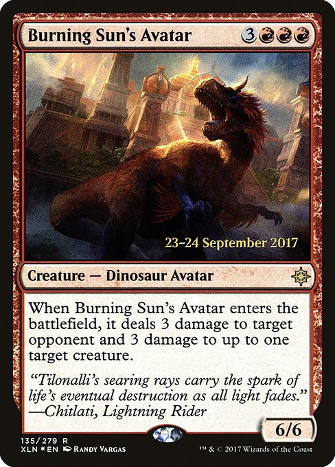 Burning Sun's Avatar - Ixalan Promos