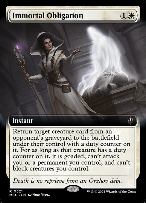 Immortal Obligation - Murders at Karlov Manor Commander - Extended Art