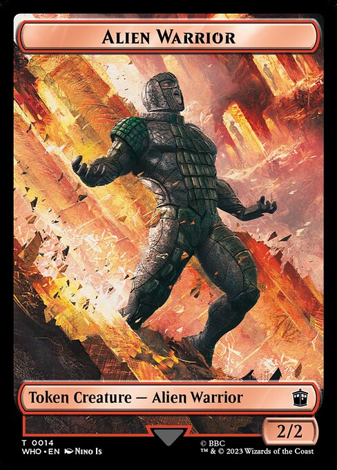 Alien Warrior - Doctor Who Tokens