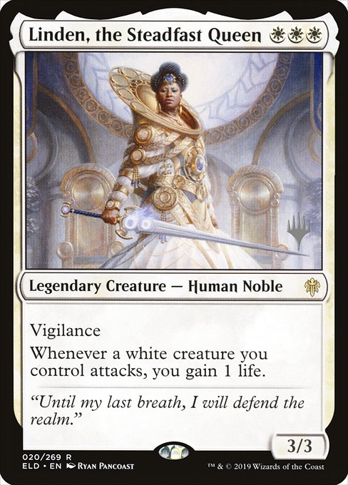 Linden, the Steadfast Queen - Throne of Eldraine Promos