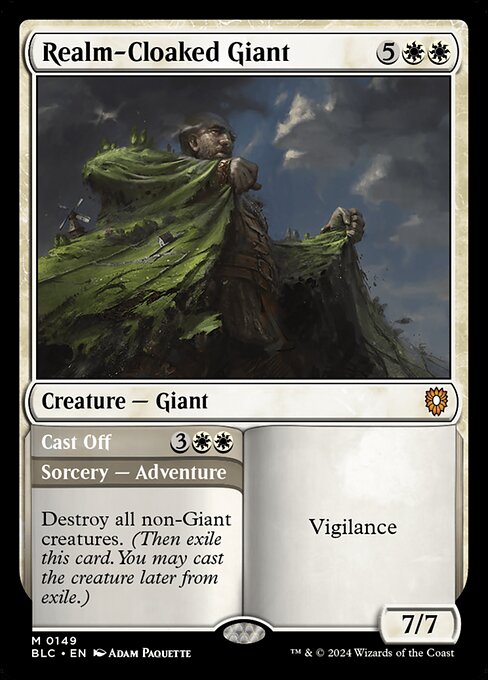 Realm-Cloaked Giant // Cast Off - Bloomburrow Commander