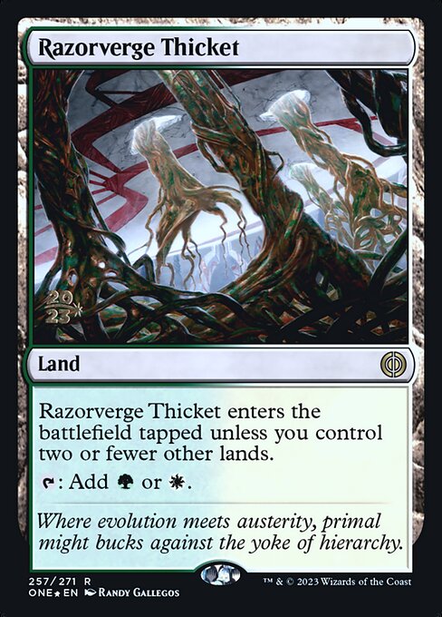 Razorverge Thicket - Phyrexia: All Will Be One Promos - Promo Foil