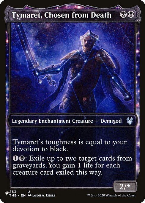 Tymaret, Chosen from Death - The List