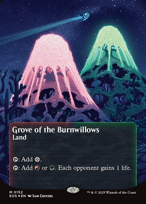 Grove of the Burnwillows - Edge of Eternities: Stellar Sights - Galaxy Foil, Borderless
