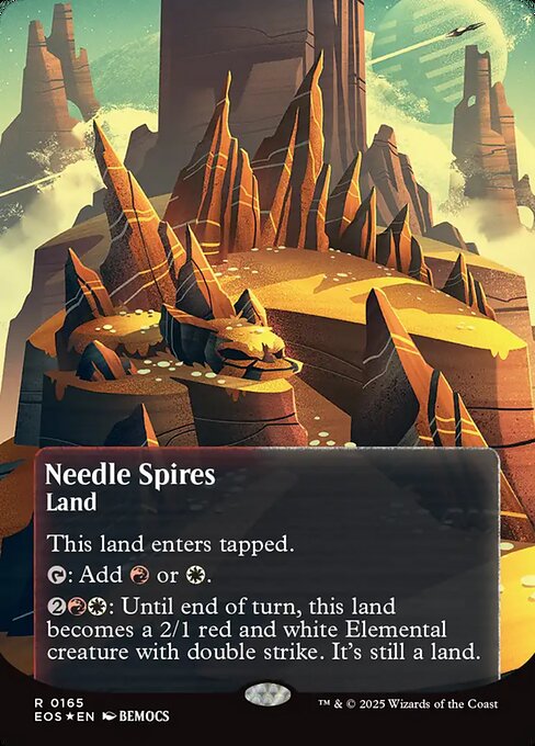 Needle Spires - Edge of Eternities: Stellar Sights - Galaxy Foil, Borderless