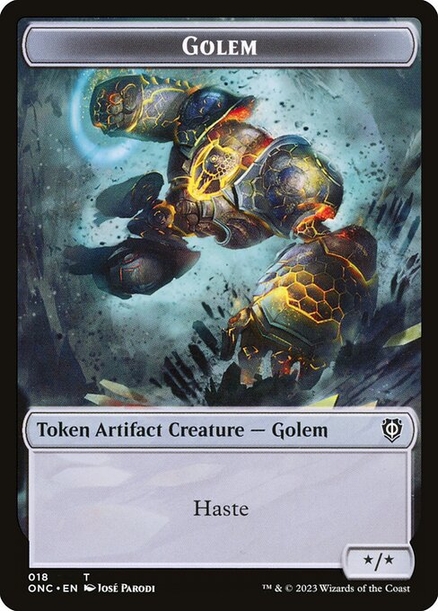 Golem - Phyrexia: All Will Be One Commander Tokens