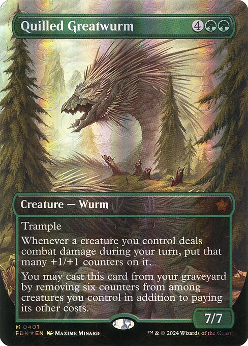 Quilled Greatwurm - Foundations - Promo Foil