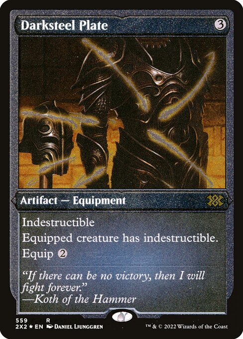 Darksteel Plate - Double Masters 2022 - Etched Foil