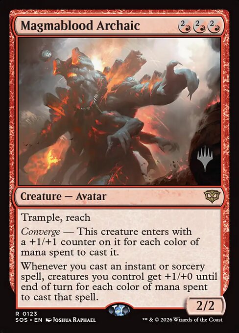 Magmablood Archaic - Secrets of Strixhaven Promos