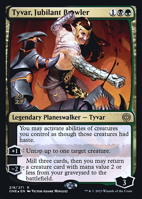 Tyvar, Jubilant Brawler - Phyrexia: All Will Be One Promos - Promo Foil