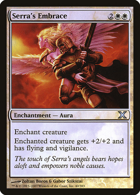 Serra's Embrace - Tenth Edition - Promo Foil