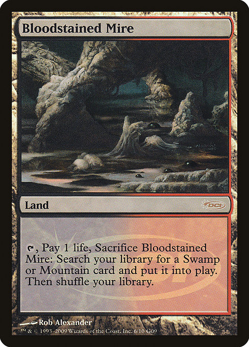 Bloodstained Mire - Judge Gift Cards 2009 - Promo Foil