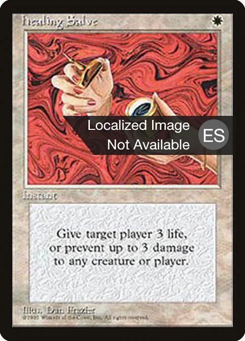 Bálsamo de curación (Healing Salve) - Fourth Edition Foreign Black Border