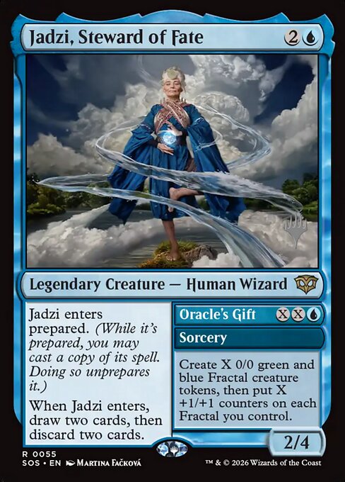 Jadzi, Steward of Fate // Oracle's Gift - Secrets of Strixhaven Promos