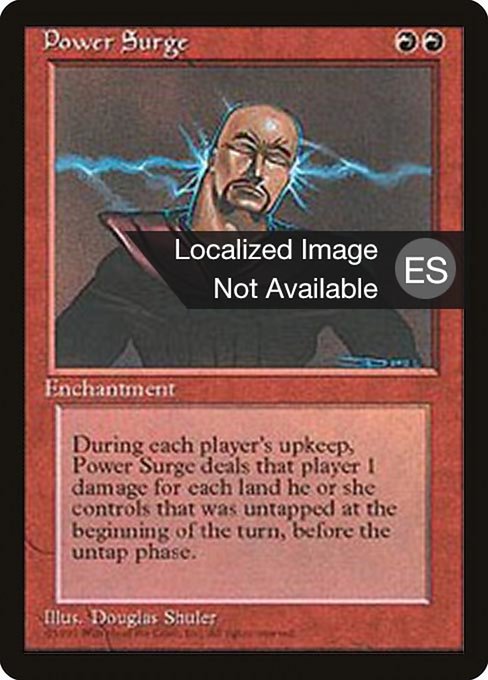 Descarga de maná (Power Surge) - Fourth Edition Foreign Black Border