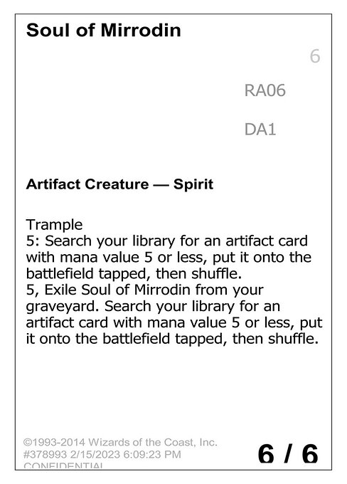 Soul of Mirrodin - Unknown Event
