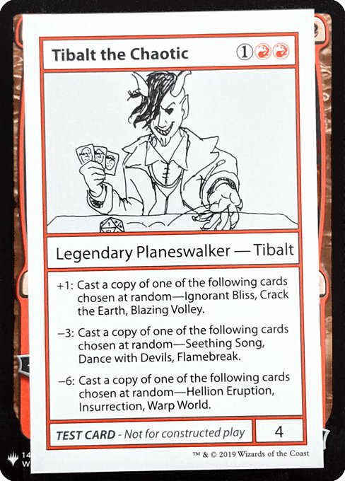 Tibalt the Chaotic - Mystery Booster Playtest Cards 2019