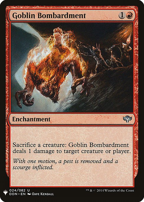 Goblin Bombardment - The List